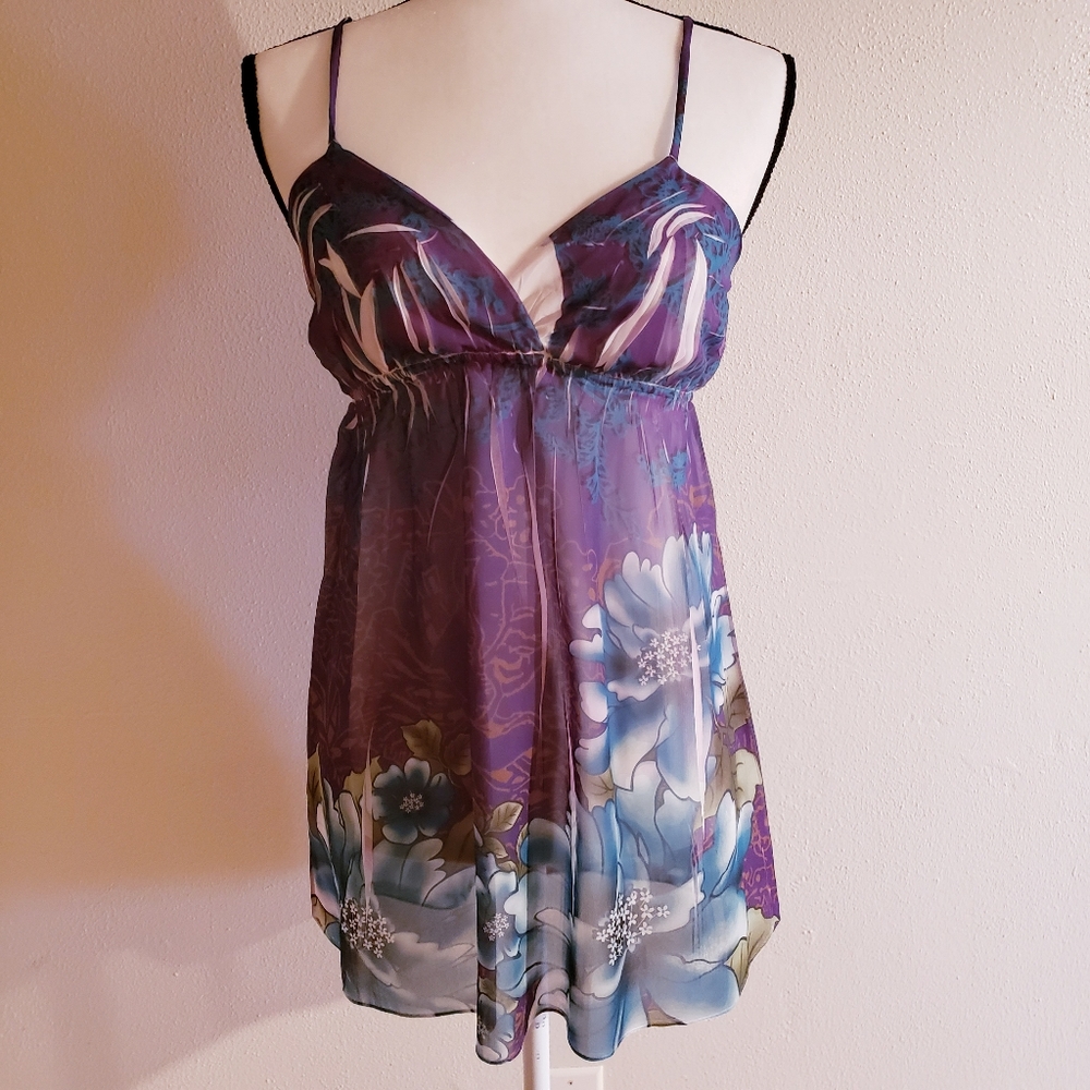 rue21 Sheer Print Top MED NWT